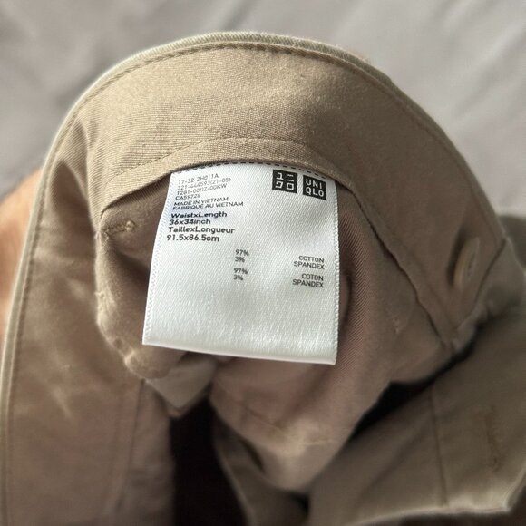 Uniqlo Chinos, Beige/Tan - Picture 3 of 3